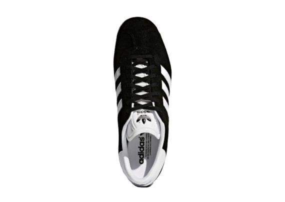 ⁦ADIDAS GAZELLE SHOES BLACK WHITE LOGO⁩ – תמונה ⁦6⁩