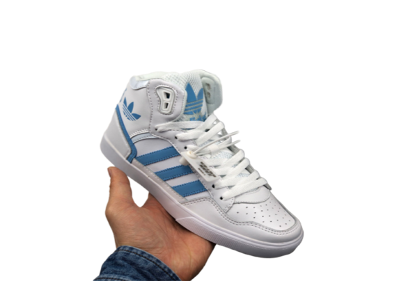 ADIDAS MID WHITE BLUE