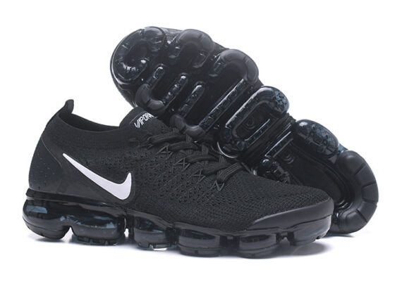 ⁦נעלי נייק-Nike Air VaporMax Flyknit 2.0W  Black White⁩ – תמונה ⁦4⁩