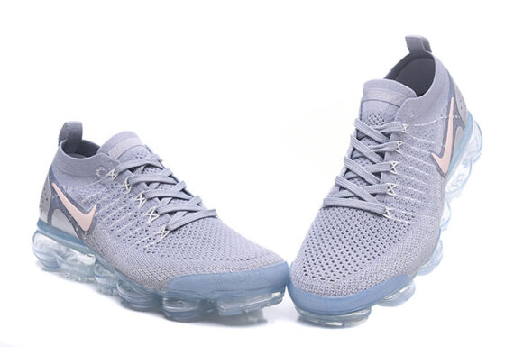 ⁦נעלי נייק-Nike Air Vapor Max Flyknit 2.0W Gray PINK⁩ – תמונה ⁦2⁩