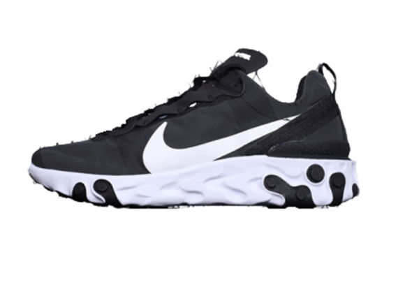 נעלי נייק-Nike React Element 55 White Black