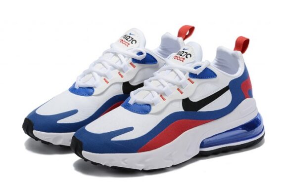 ⁦Nike Air Max 270 React White Blue Red⁩ – תמונה ⁦2⁩