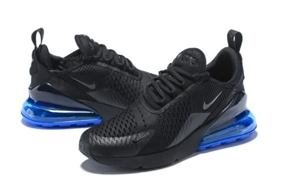 ⁦נעלי נייק-Nike air max 270 Black Blue⁩ – תמונה ⁦4⁩