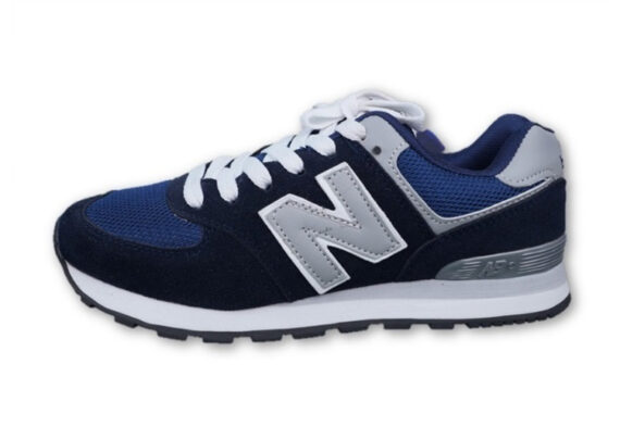 ⁦נעלי ניו באלאנס-New Balance 574 NAVY-BLUE GRAY WHITE⁩ – תמונה ⁦2⁩