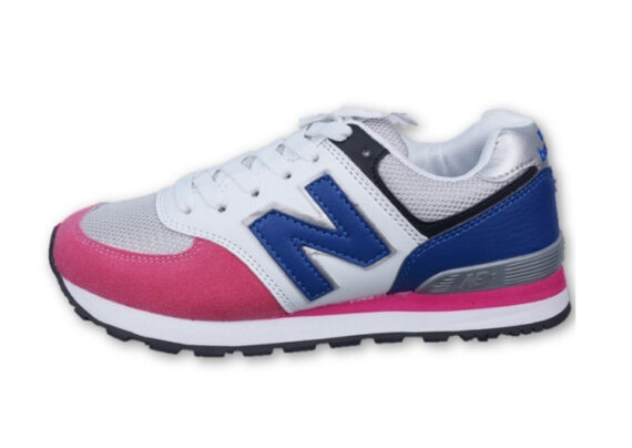 נעלי ניו באלאנס-New Balance 574 PINK NAVY-BLUE  WHITE