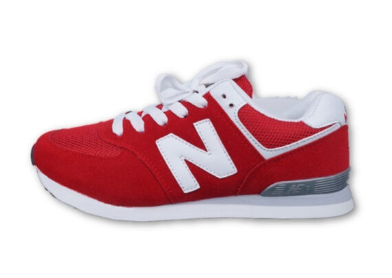 נעלי ניו באלאנס-New Balance 574 RED WHITE