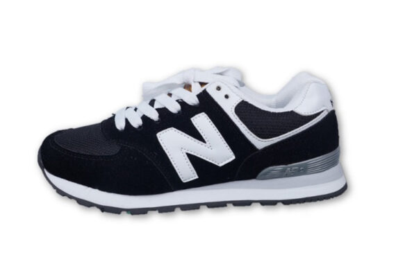 נעלי ניו באלאנס-New Balance 574 BLACK WHITE