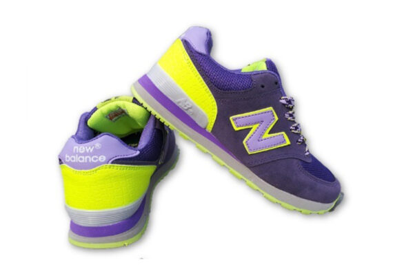 נעלי ניו באלאנס-New Balance 574 CHARTREUSE CYBER-GRAPE