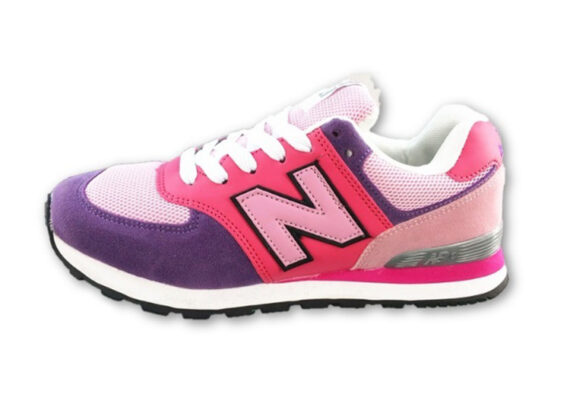 נעלי ניו באלאנס-New Balance 574 PINK PURPLE WHITE