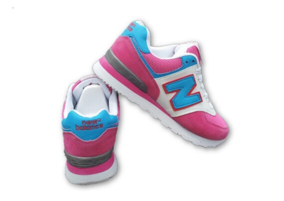 ⁦נעלי ניו באלאנס-New Balance 574 PINK WHITE⁩ – תמונה ⁦4⁩