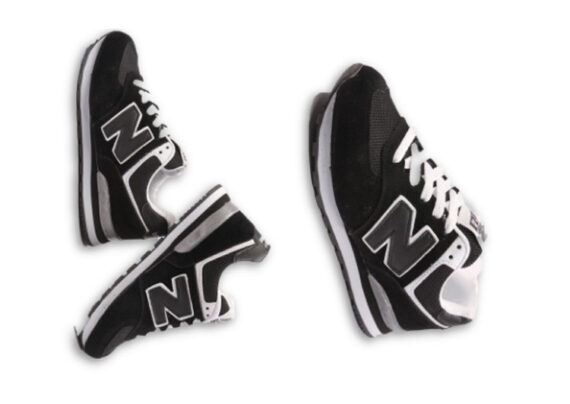 ⁦נעלי ניו באלאנס-New Balance 574 BLACK WHITE GRAY⁩ – תמונה ⁦4⁩