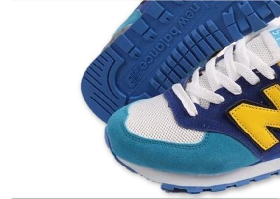 ⁦נעלי ניו באלאנס-New Balance 574 BLUE NAVY-BLUE WHITE⁩ – תמונה ⁦3⁩