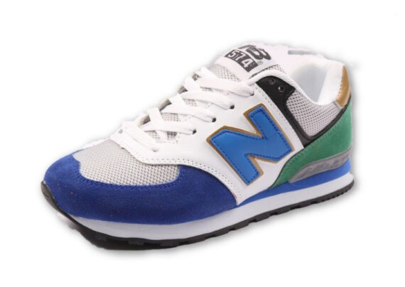 נעלי ניו באלאנס-New Balance 574 BLUE WHITE GOLDEN