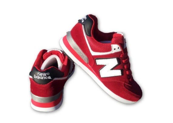 ⁦נעלי ניו באלאנס-New Balance 574 DARK-RED GRAY BLACK⁩ – תמונה ⁦3⁩