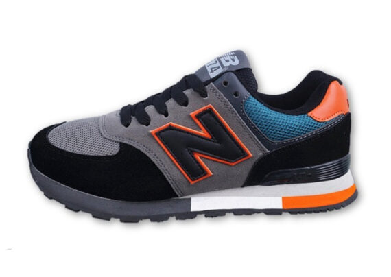 נעלי ניו באלאנס-New Balance 574 GRAY ORG BLACK