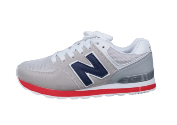 נעלי ניו באלאנס-New Balance 574 GRAY RED