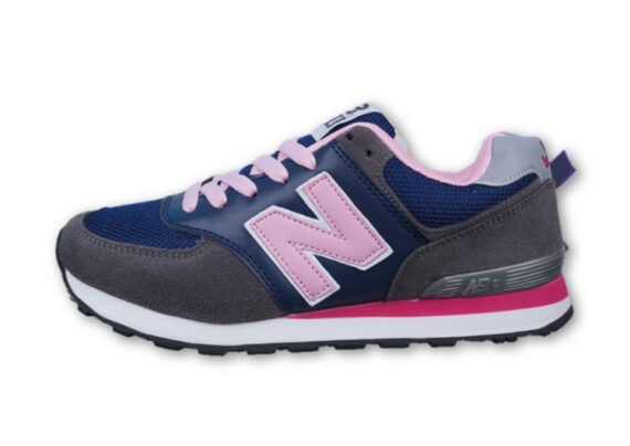 נעלי ניו באלאנס-New Balance 574 NAVY-BLUE PINK