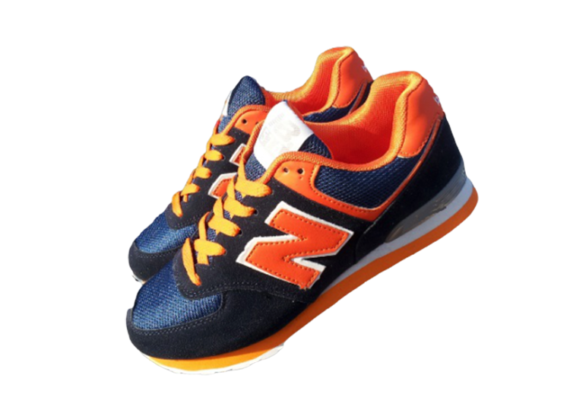 ⁦נעלי ניו באלאנס-New Balance 574 ORG NAVY-BLUE⁩ – תמונה ⁦2⁩