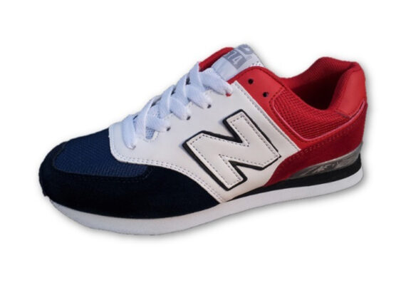 נעלי ניו באלאנס-New Balance 574 WHITE RED BLUE