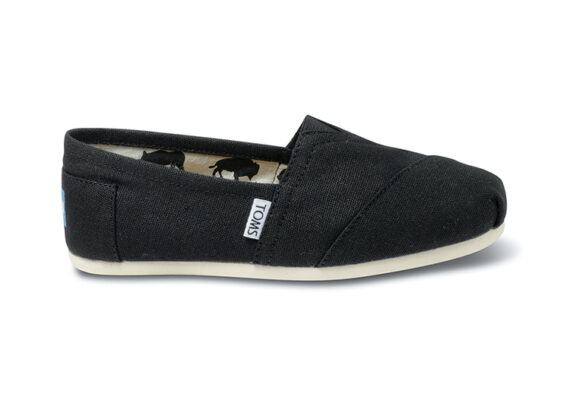 נעלי טומס-TOMS SHOES - CLASSIC BLACK CANVAS