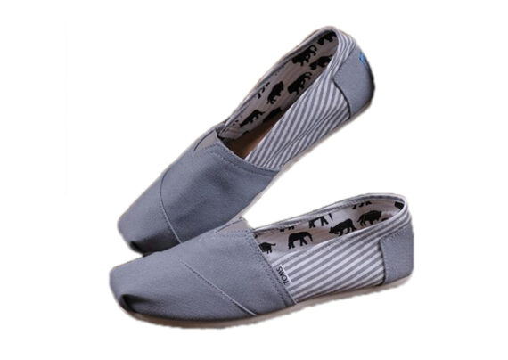 נעלי טומס-TOMS SHOES - CLASSIC GREY CANVAS