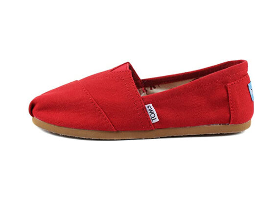 נעלי טומס-TOMS SHOES - CLASSIC RED CANVAS