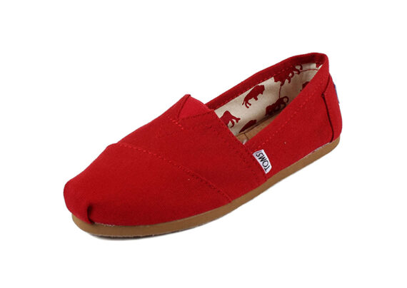 ⁦נעלי טומס-TOMS SHOES - CLASSIC RED CANVAS⁩ – תמונה ⁦3⁩