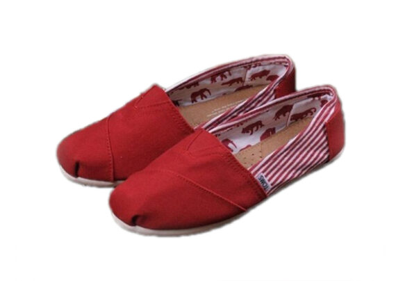 נעלי טומס-TOMS SHOES - CLASSIC RED CANVAS