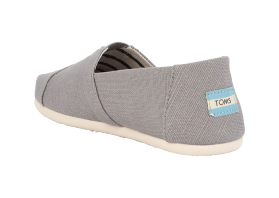 ⁦נעלי טומס-TOMS SHOES - CLASSIC LIGHT GREY CANVAS⁩ – תמונה ⁦3⁩