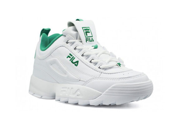 ⁦נעלי פילה-Fila Disruptor 2 Premium Athletic Shoes-WHITE GREEN⁩ – תמונה ⁦2⁩