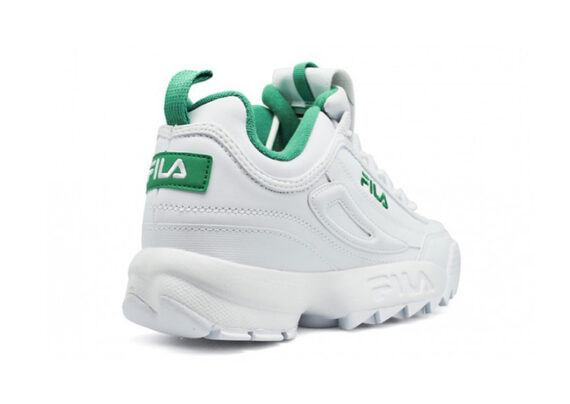 ⁦נעלי פילה-Fila Disruptor 2 Premium Athletic Shoes-WHITE GREEN⁩ – תמונה ⁦3⁩