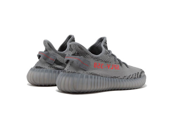 ⁦נעלי אדידס-ADIDAS 350 GRAY - RED⁩ – תמונה ⁦2⁩