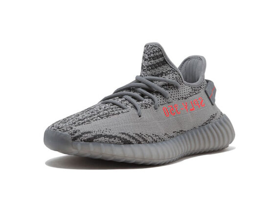 ⁦נעלי אדידס-ADIDAS 350 GRAY - RED⁩ – תמונה ⁦3⁩