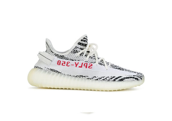 ⁦נעלי אדידס-ADIDAS 350 WHITE-BLACK⁩ – תמונה ⁦4⁩