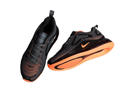 ⁦NIKE AIR MAX 720 BLACK - ORANGE LOGO⁩ – תמונה ⁦4⁩