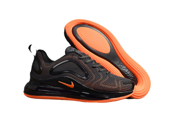 ⁦NIKE AIR MAX 720 BLACK - ORANGE LOGO⁩ – תמונה ⁦2⁩