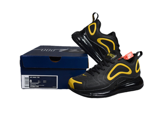 ⁦NIKE AIR MAX 720 YELLOW-BLACK⁩ – תמונה ⁦4⁩