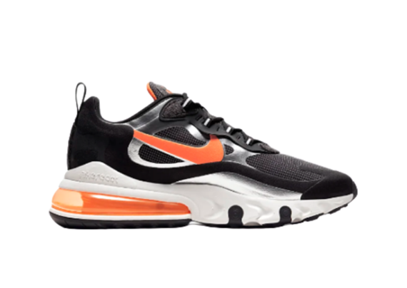 ⁦Nike Air Max 270 React LIGHT BLACK-ORANGE LOGO⁩ – תמונה ⁦2⁩