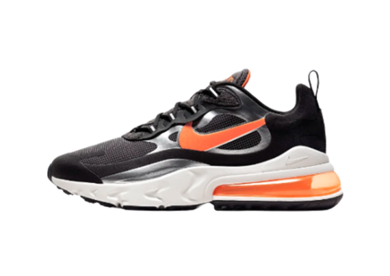 Nike Air Max 270 React LIGHT BLACK-ORANGE LOGO