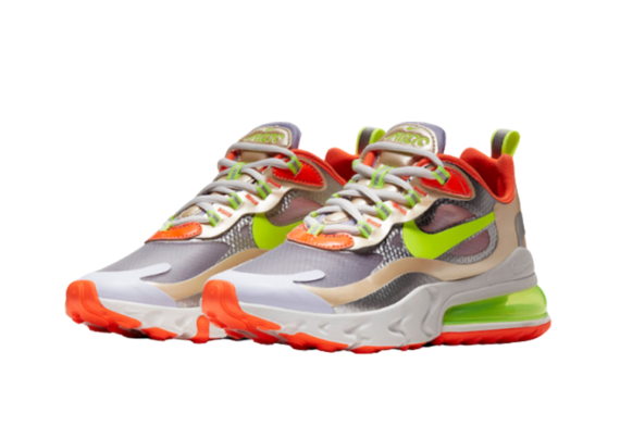 ⁦Nike Air Max 270 React LIGHT GREEN-SILVER-GRAY⁩ – תמונה ⁦3⁩