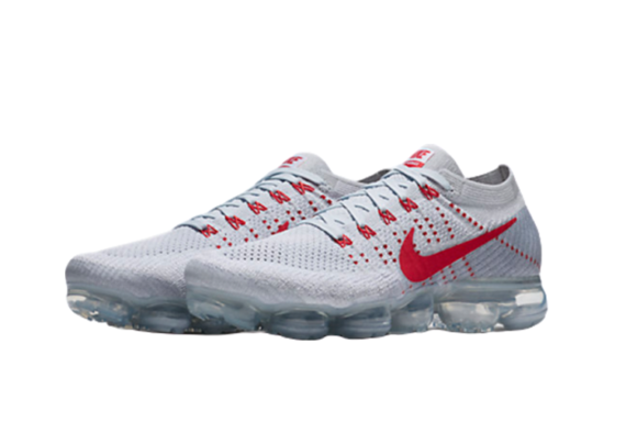 ⁦נעלי נייק-Nike Air Vapor Max Flyknit 2.0W LIGHT GRAY - RED LOGO⁩ – תמונה ⁦3⁩