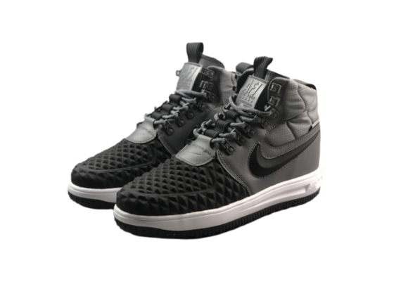 ⁦נעלי נייק-NIKE AIR LF1 DUCKBOOT GRAY BLACK⁩ – תמונה ⁦2⁩