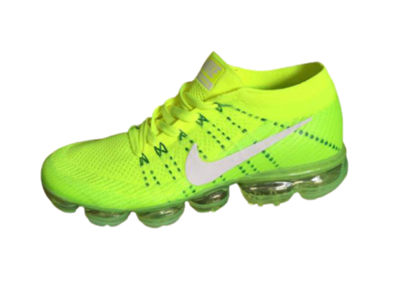 נעלי נייק-Nike Air Vapor Max Flyknit 2.0W LIGHT GREEN-WHITE LOGO