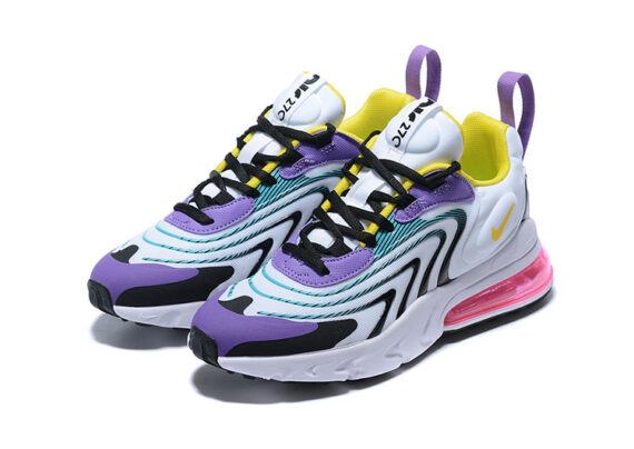 ⁦נעלי נייק-nike air max270 YELLOW-PURPLE-BLACK⁩ – תמונה ⁦5⁩