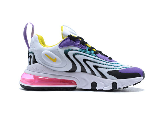 ⁦נעלי נייק-nike air max270 YELLOW-PURPLE-BLACK⁩ – תמונה ⁦2⁩