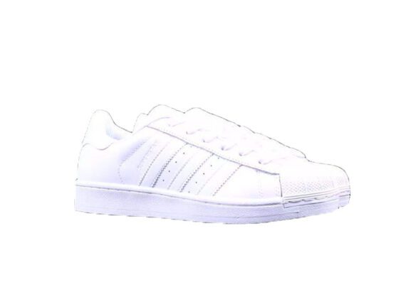 ⁦נעלי אדידס-ADIDAS Stan Smith - Shell Head Full White⁩ – תמונה ⁦3⁩