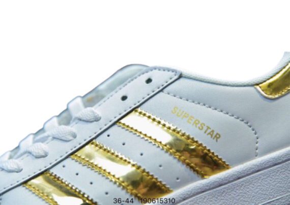 ⁦נעלי אדידס-ADIDAS Stan Smith - Shell Head Platinum⁩ – תמונה ⁦5⁩