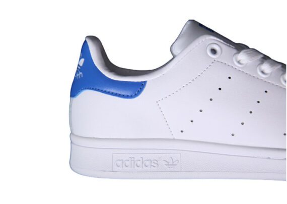 ⁦נעלי אדידס-ADIDAS Stan Smith - Suit White - Blue⁩ – תמונה ⁦8⁩