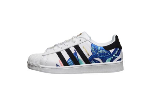 נעלי אדידס-ADIDAS Stan Smith-White-Black-Blue