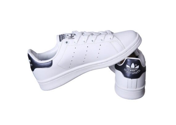 ⁦נעלי אדידס-ADIDAS Stan Smith - White Dark Blue Tail⁩ – תמונה ⁦3⁩